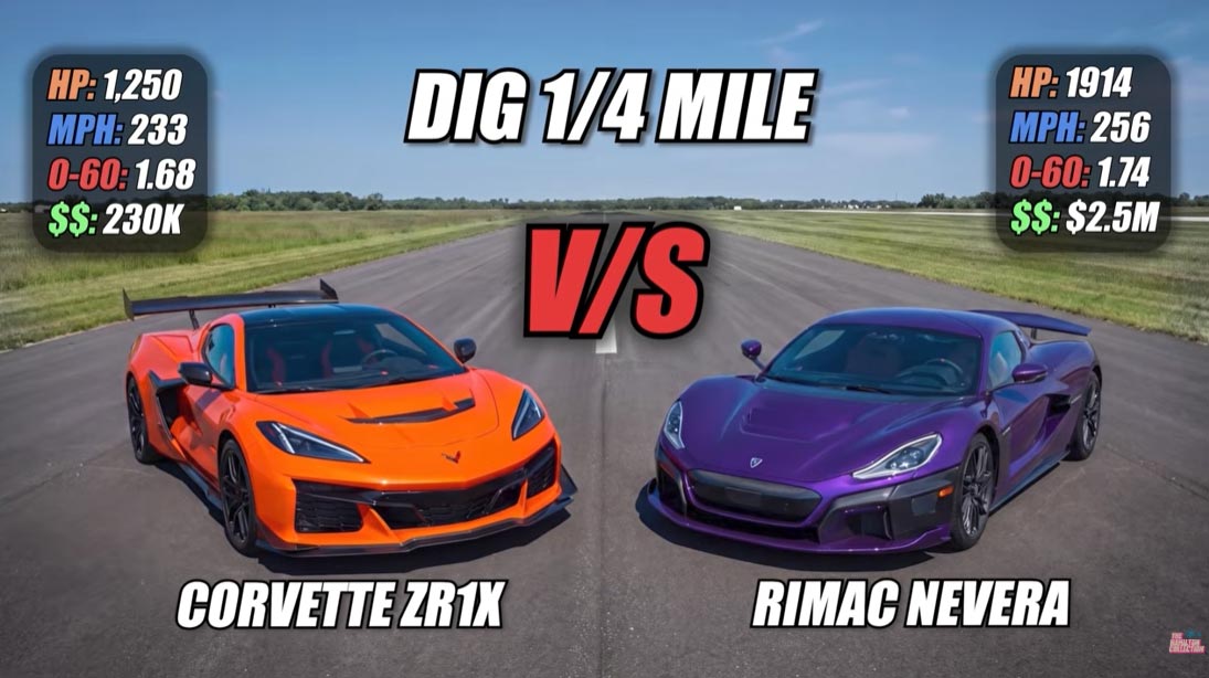 Corvette ZR1X vs Rimac Nevera