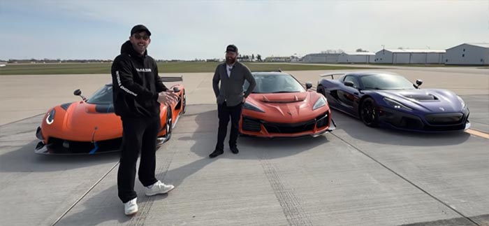 Corvette ZR1X vs Koenigsegg Jesko vs Rimac Neveras