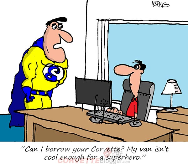 Saturday Morning Corvette Comic: What a Superhero Should Be Driving