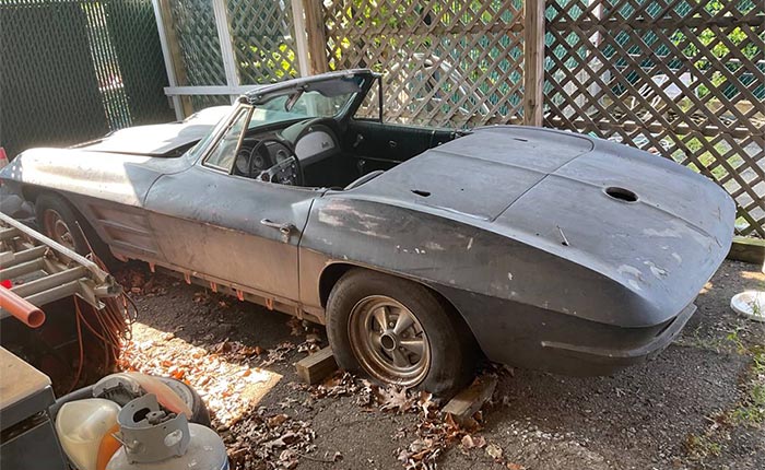 Corvettes for Sale: Backyard 1963 Corvette Roadster Offered on Craigslist for $25,500