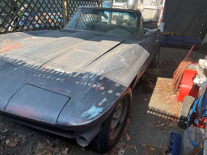 Corvettes for Sale: Backyard 1963 Corvette Roadster Offered on Craigslist for $25,500