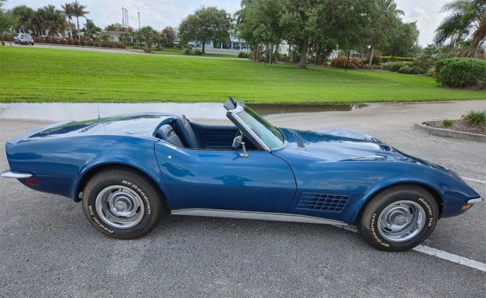 Corvettes for Sale: 1971 Corvette Stingray Convertible with a 454 V8 on eBay