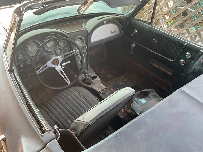 Corvettes for Sale: Backyard 1963 Corvette Roadster Offered on Craigslist for $25,500
