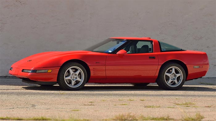 Coupé ZR1 rouge torche / noir 1994