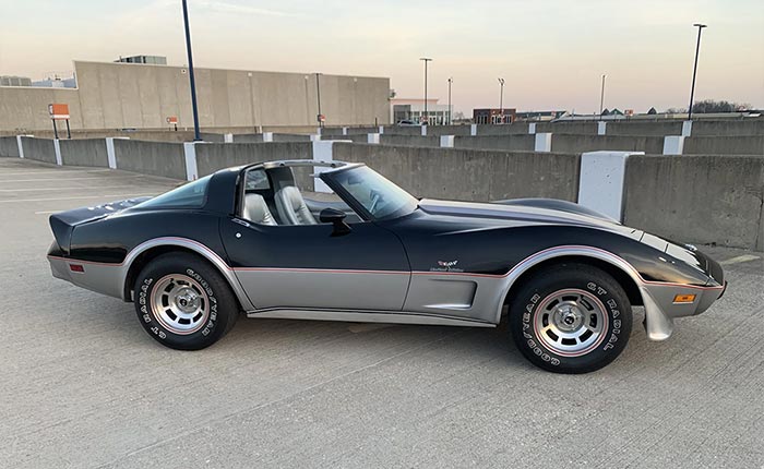 Corvettes for Sale: 3600-Mile 1978 Corvette Indy 500 Pace Car on BaT with NO RESERVE