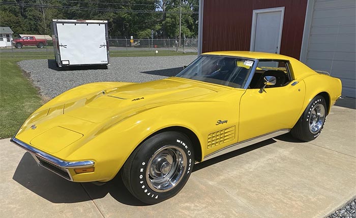 Corvettes for Sale: 45-Years-Owned 1971 Corvette with an LS5 454 V8 Offered on eBay