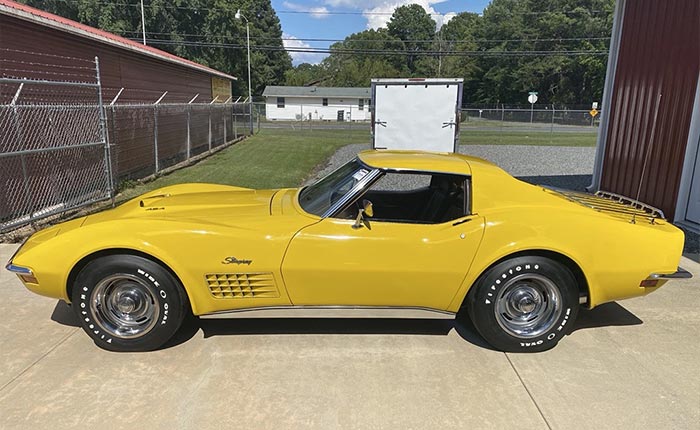 Corvettes for Sale: 45-Years-Owned 1971 Corvette with an LS5 454 V8 Offered on eBay