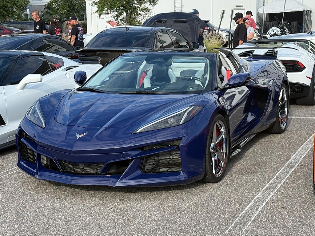 2025 Corvette E-Ray at Cars and Coffee