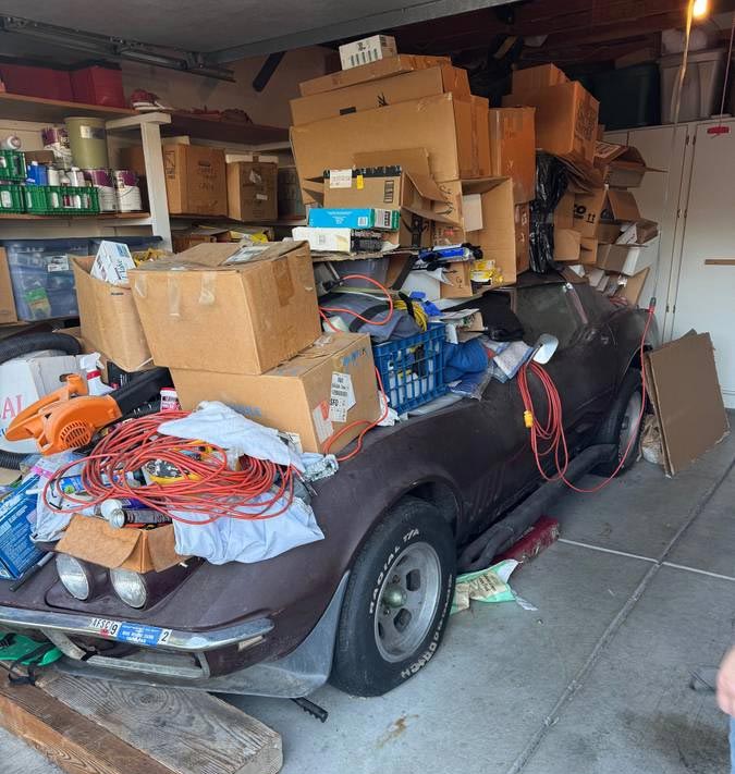 Corvettes for Sale: 1968 Corvette Project Buried for Years in a Garage Now Offered on Craigslist