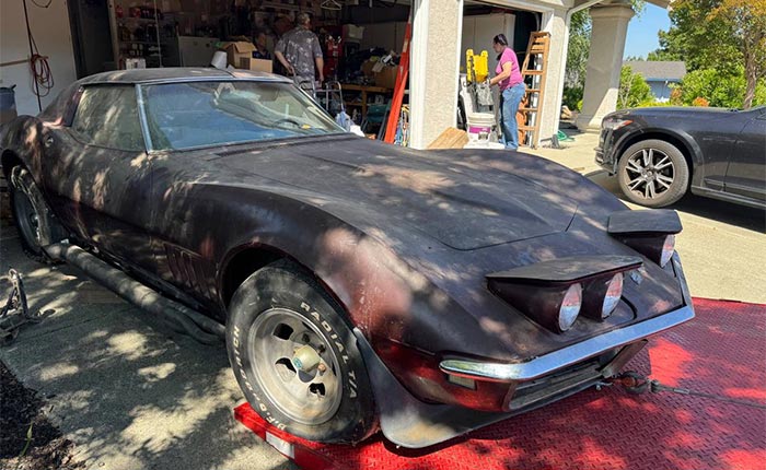 Corvettes for Sale: 1968 Corvette Project Buried for Years in a Garage Now Offered on Craigslist
