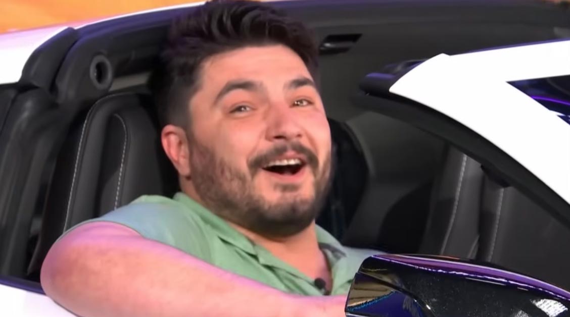 [VIDEO] Bartender Wins a New Corvette Stingray Given Away by Jay Leno on Wheel of Fortune