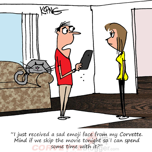 Saturday Morning Corvette Comic: When Your Corvette Misses You