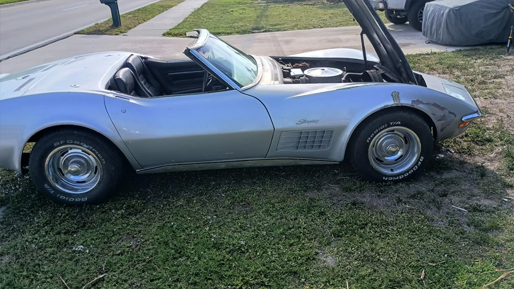 Corvettes for Sale: Numbers Matching 1971 Corvette Stingray Project Offered on eBay
