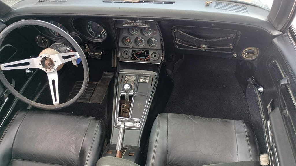 Corvettes for Sale: Numbers Matching 1971 Corvette Stingray Project Offered on eBay