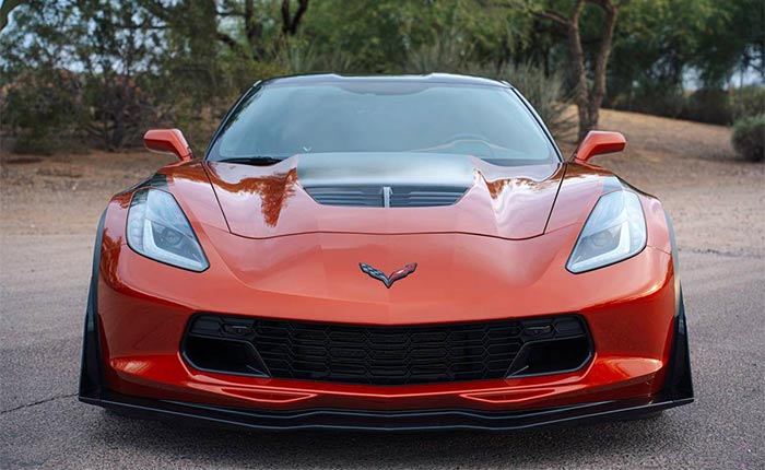 Corvettes à vendre : Corvette Z06 2016 en rare Daytona Sunrise Orange métallisé