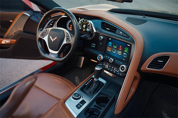 Corvettes à vendre : Corvette Z06 2016 en rare Daytona Sunrise Orange métallisé