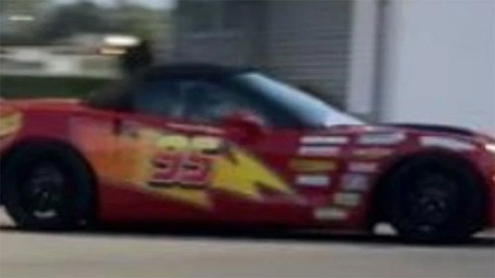 Police are Seeking the Driver of a Red Lightning McQueen-Themed C6 Corvette