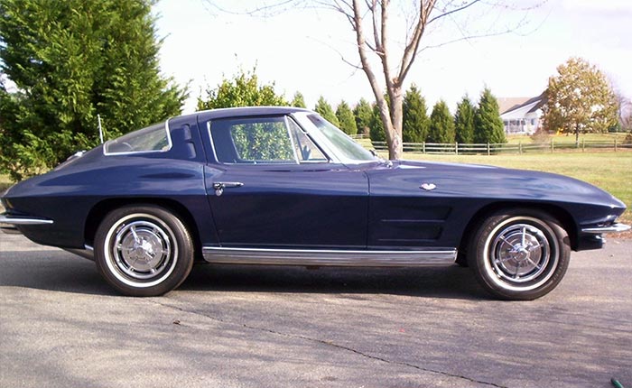 Corvettes for Sale: Daytona Blue 1963 Corvette Split Window Coupe on eBay