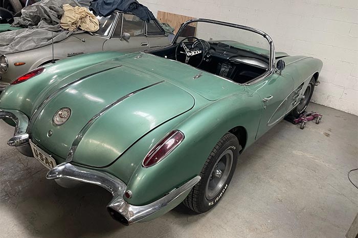 Corvettes for Sale: Running 1958 Corvette is a Candidate for Restoration or Resto-Modding