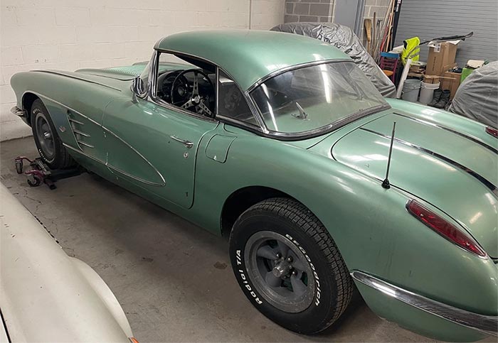 Corvettes for Sale: Running 1958 Corvette is a Candidate for Restoration or Resto-Modding