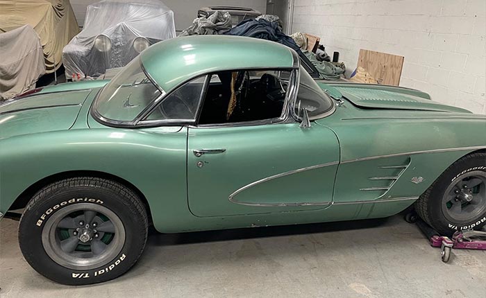 Corvettes for Sale: Running 1958 Corvette is a Candidate for Restoration or Resto-Modding