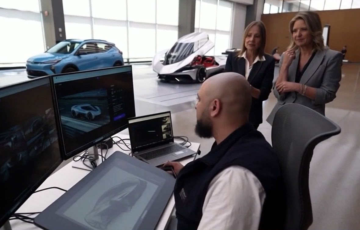 [VIDEO] Futuristic Corvette Concepts Serve as the Backdrop in this NBC News Profile with GM CEO Mary Barra