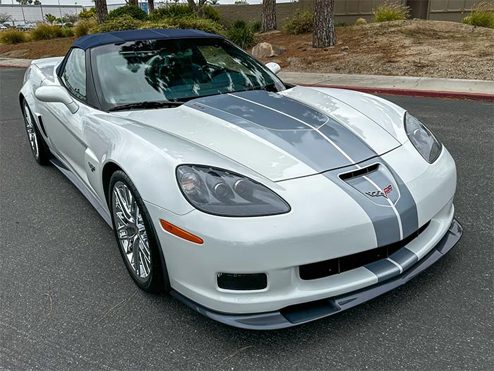 Corvettes for Sale: 1200-Mile 2013 Corvette 427 Convertible 60th Anniversary Offered on BaT