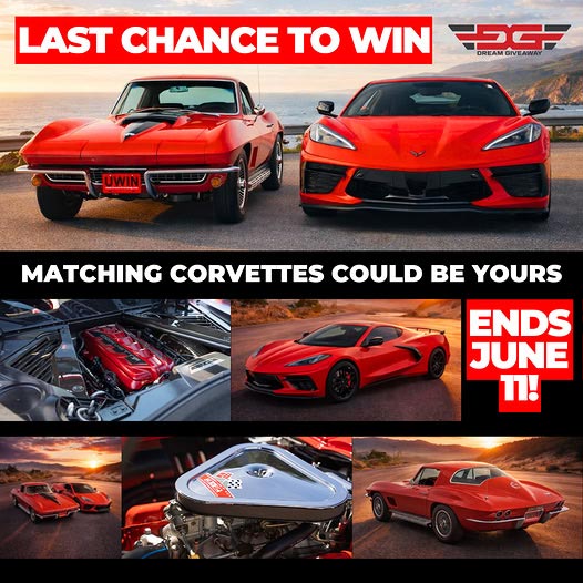 Win Two Corvettes and $53K Cash