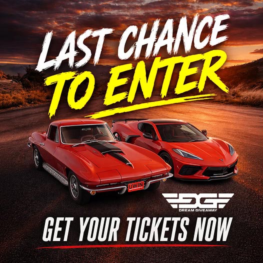 Win Two Corvettes and $53K Cash