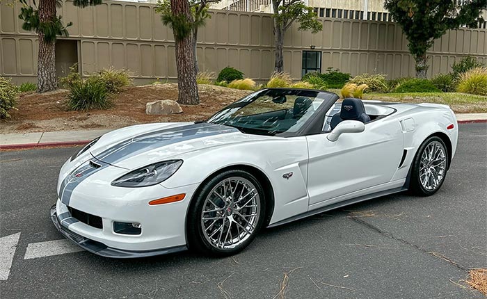 Corvettes for Sale: 1200-Mile 2013 Corvette 427 Convertible 60th Anniversary Offered on BaT