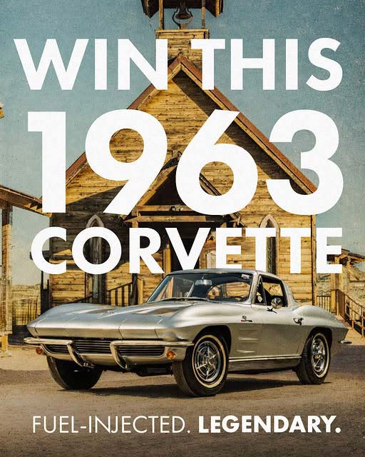 ENDS SUNDAY: You Can Win this '63 Corvette Split Window Fuelie