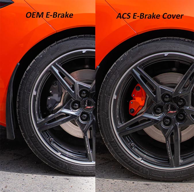 C8 Stingray E-Brake Caliper Covers