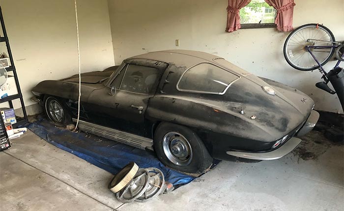 Corvettes for Sale: Carbon Flash 1963 Corvette Split Window Coupe Offered on Bring a Trailer
