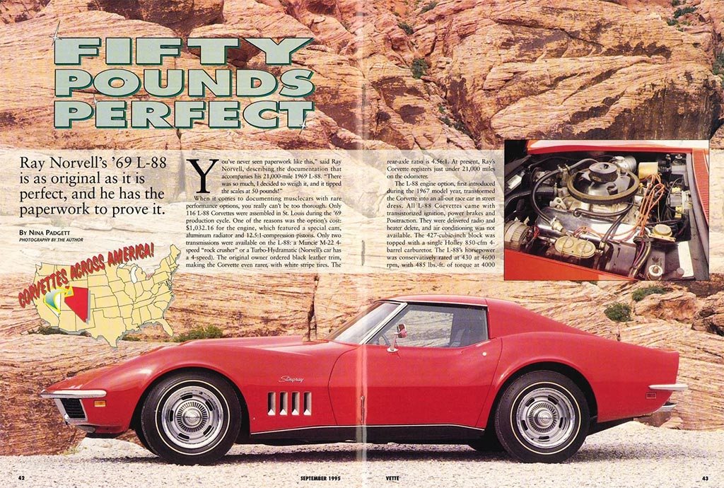 Corvettes à vendre : Coupé L88 1969 rouge Monza hautement décoré sur Bring a Trailer