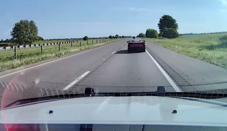 [VIDEO] C8 Corvette Driver Hits 156 MPH in Police Chase Before Crashing Out