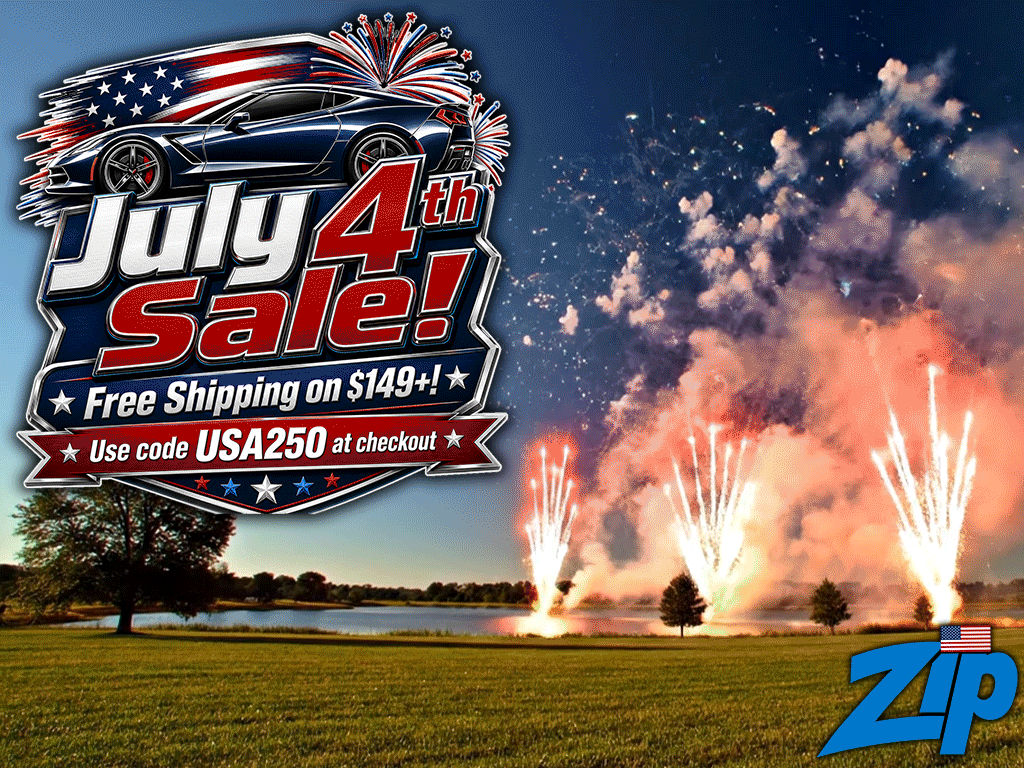 Get Free Shipping from Zip Corvette this 4th of July Weekend