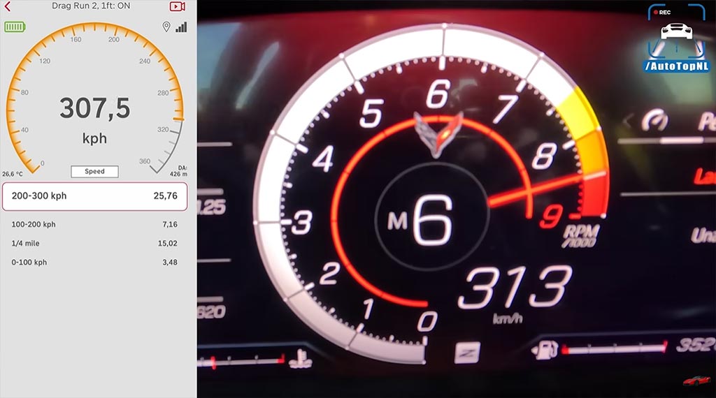 [VIDEO] Watch (and Listen) as a C8 Corvette Z06 Runs Full Throttle on the German Autobahn