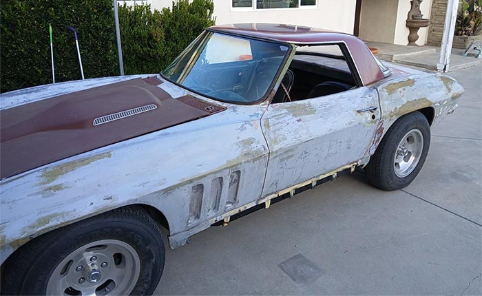 Corvettes for Sale: 1966 Corvette Convertible Project with Unfinished L72 427ci V8