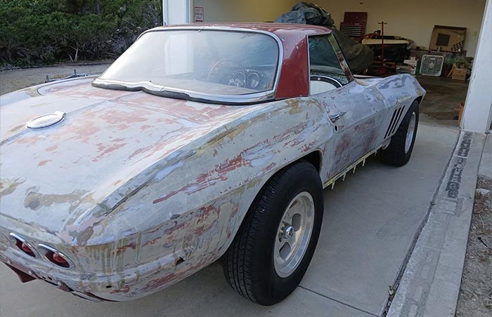 Corvettes for Sale: Project 1966 Corvette Convertible with Unfinished L72 427ci V8