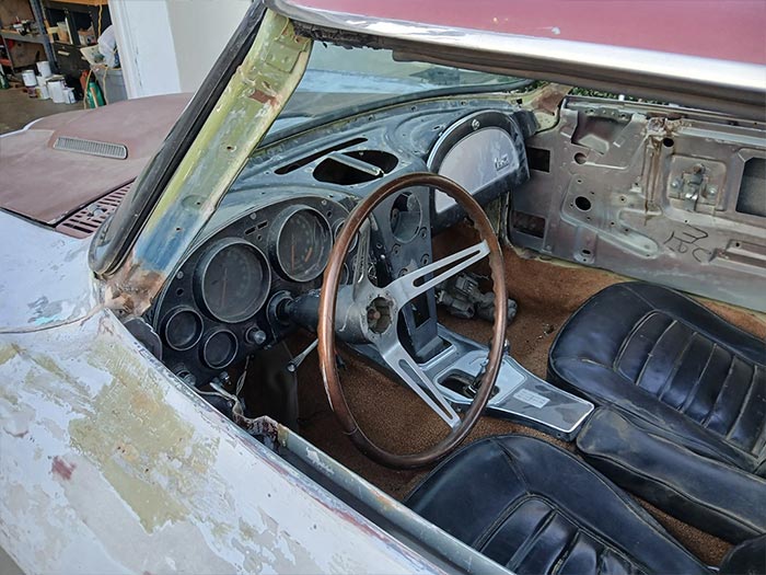 Corvettes for Sale: Project 1966 Corvette Convertible with Unfinished L72 427ci V8