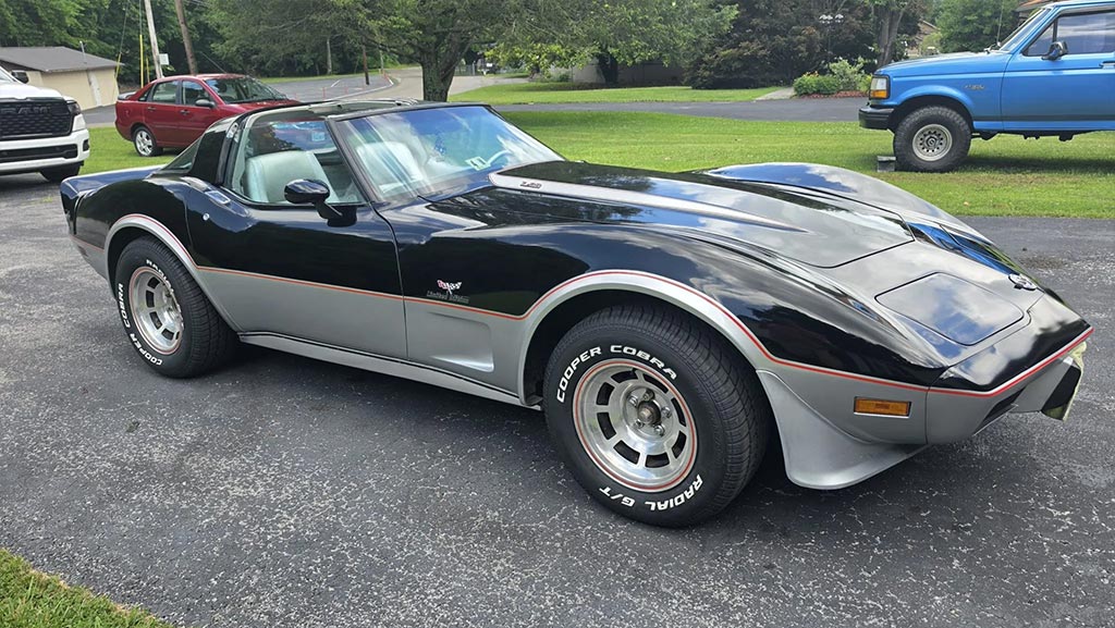 Corvettes for Sale: 2,600-Mile 1978 Corvette Indy 500 Pace Car with an L82 on BaT