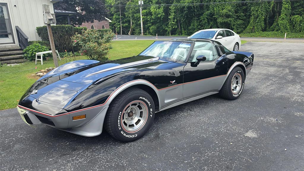 Corvettes for Sale: 2,600-Mile 1978 Corvette Indy 500 Pace Car with an L82 on BaT