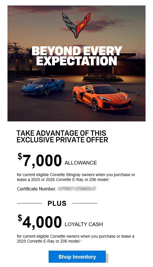 Chevrolet Private Offer Email