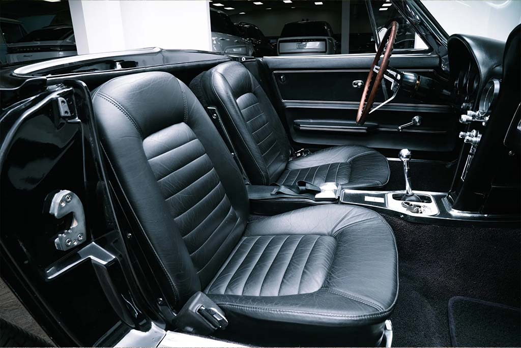 Corvettes for Sale: Triple Black 1966 Corvette Powered by a 454 V8 on Bring a Trailer