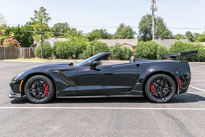 Corvettes for Sale: 625-Mile 2019 Corvette ZR1 Convertible With ZTK on Bring a Trailer