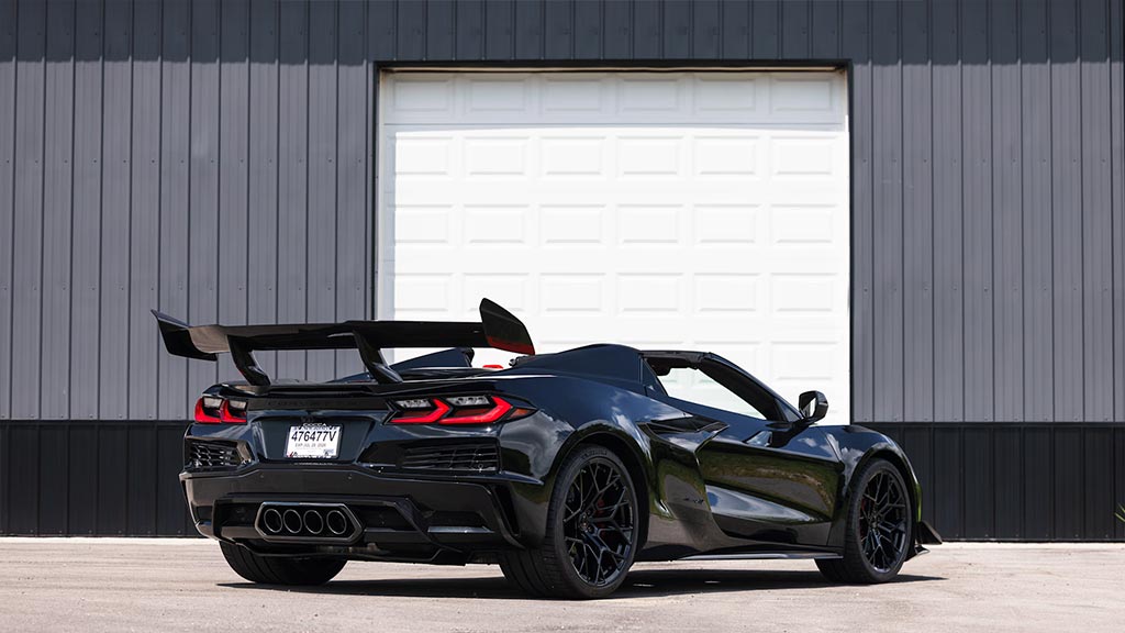 Black 2026 Corvette ZR1 Convertible Stars & Steel Edition Heading to Mecum Harrisburg
