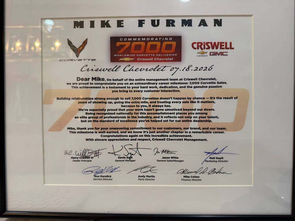 Corvette Deliveries with Mike Furman