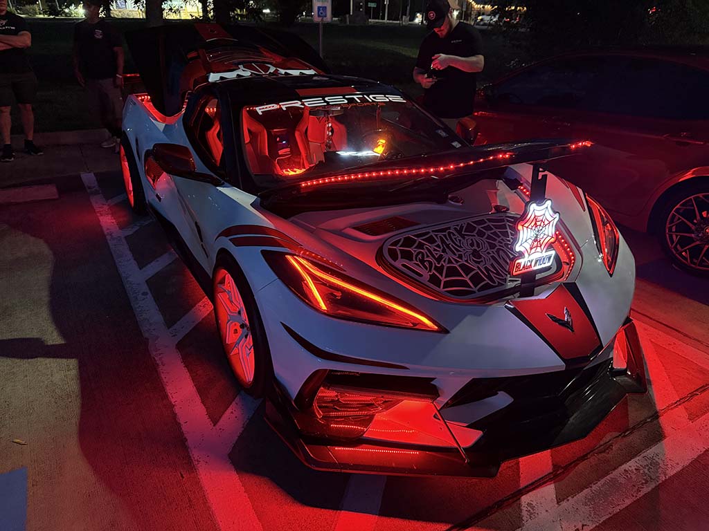 Spectacle de lumière de la Corvette