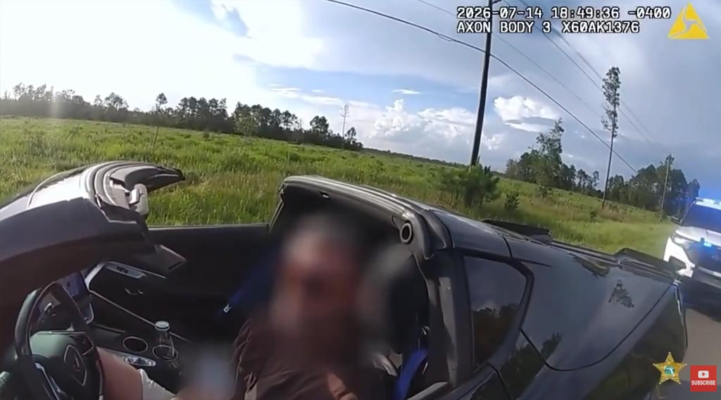 [VIDEO] Florida C8 Corvette 'Super-Speeder' Arrested for Driving 130 MPH in a 45 MPH Zone