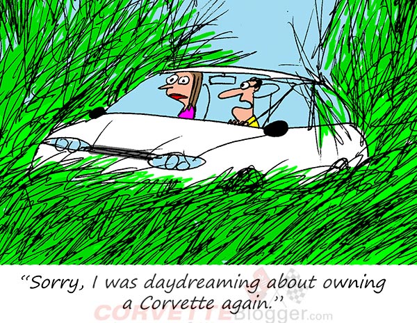 Saturday Morning Corvette Comic: Distracted Driving (Again!)